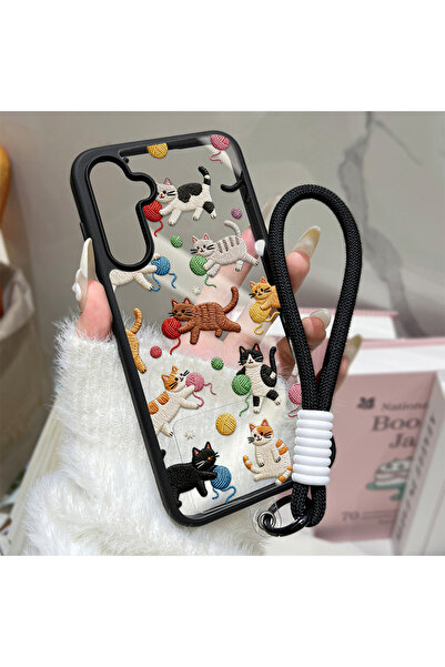 Choice Galaxy S25 Ultra MQ62 SJS055 Cute Cat Transparent Phone Case For S26 U...