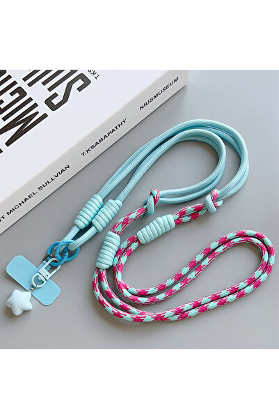 Choice4 Rose Blue 1Pc Fashionable Detachable Phone Hanging Rope Crossover Rop...