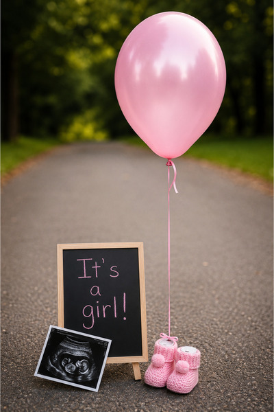 MBK GARDEN Pregnancy Announcement and Gender Reveal Party Baby Booties – Preg...