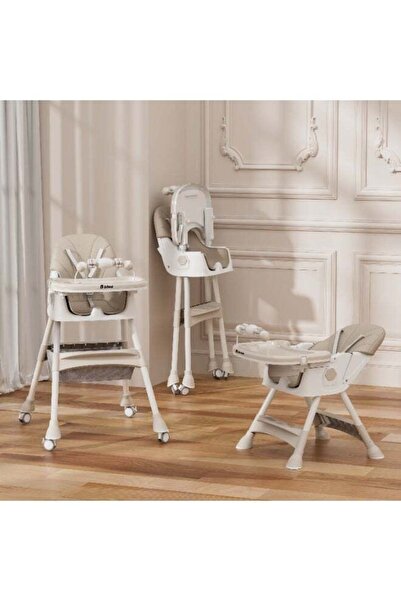N.zone Luxury Multifunctional Baby High Chair Adjustable Height Reclining Din...