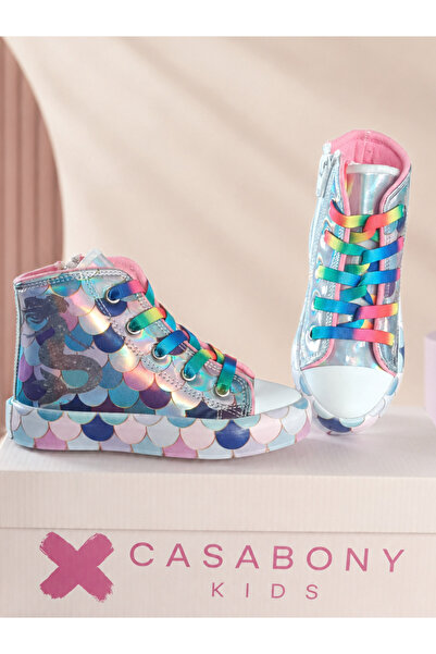 Casabony Mermaid Hologram Girls' Sneakers
