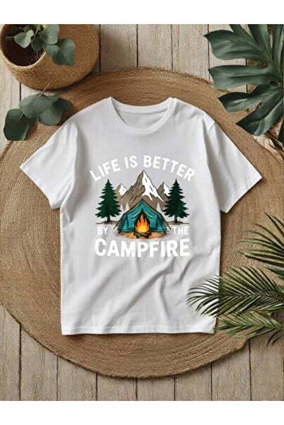 23ERVA Women's Summer Camping T-Shirt - Lightweight Breathable Crew Neck Shor...