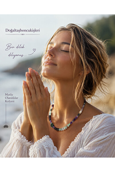 doğaltaşboncukişleri Natural Stone Happy Possibilities Necklace