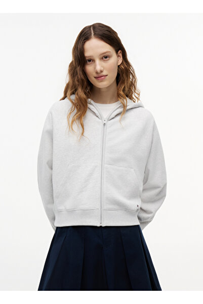 Tommy Jeans Gri Kadın Sweatshirt DW0DW22834P08