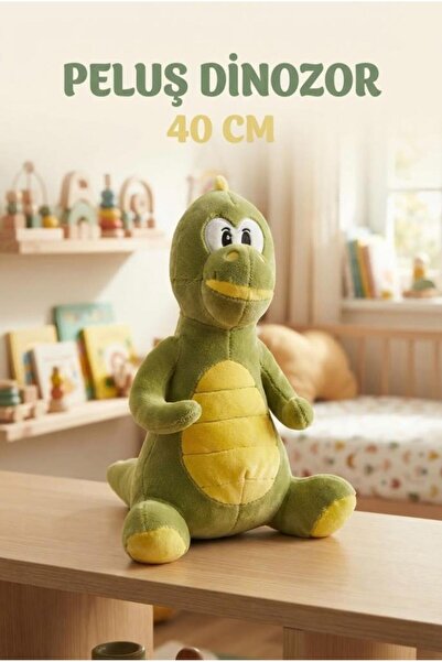 Tıfıl Toys Şirin Dino Peluş 40 Cm; Sevimli Ve Konforlu Uyku Yastığı Ve Sarılm...
