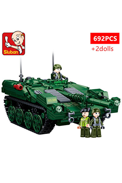 choice2 SLUBAN 692pcs no box 1010 Challenger Leopard Panther Heavy Main Battl...