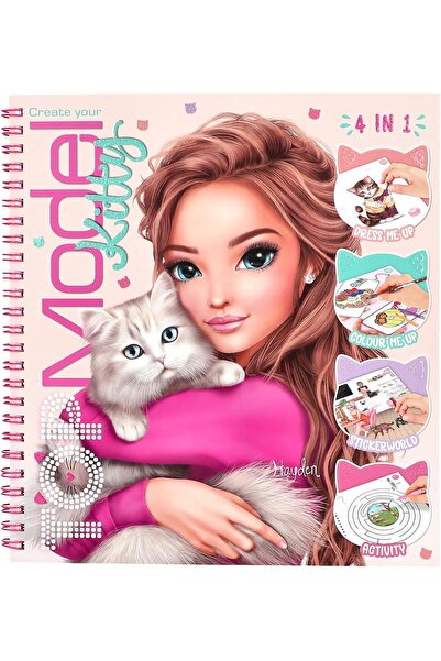 Top Model ديبيش توب موديل كرييت يور كيتي 4 في 1 كتاب ملصقات أنشطة التلوين 92 ...