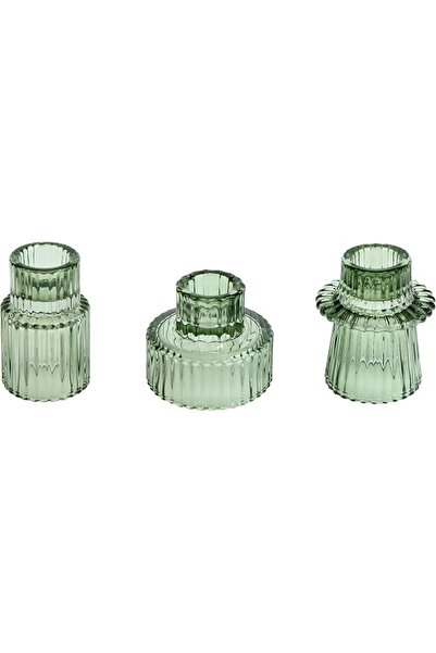 GENERAL Vixdonos Glass Candlestick Holders Tealight Candle Holders for Table ...