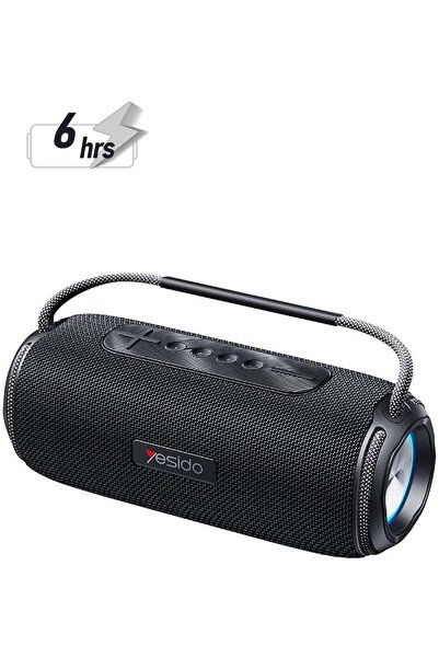 Yesido Portable Wireless Speaker Black, IPX6 Waterproof, Up To 6 Hours Music ...