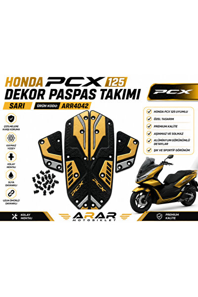 HONDA PCX 125 DEKOR PASPAS TAKIM(SARI)-ARR4042