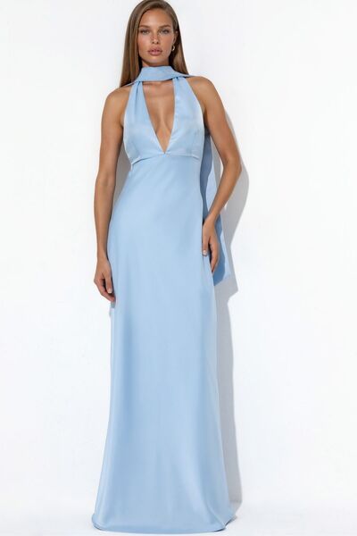 Hiccup V-Neck Bodycon Maxi Dress