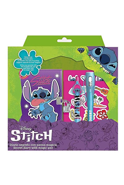 Stitch Σημειωματάριο με Λουκέτο & Μαγικό Στυλό σετ 23,5x22x5,5cm