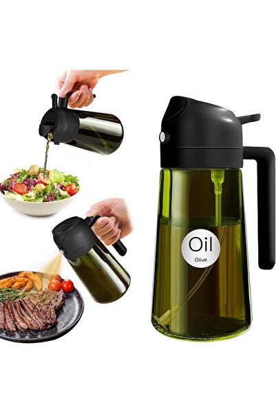 GENERAL YARRAMATE 470ml Light-Blocking Dark Oil Sprayer for Cooking, 2 in 1 O...