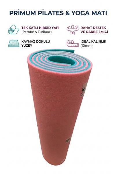 kamptek kamp teknolojisi Premium Pilates & Yoga Kamp Matı – 10 mm Kaymaz, Dar...