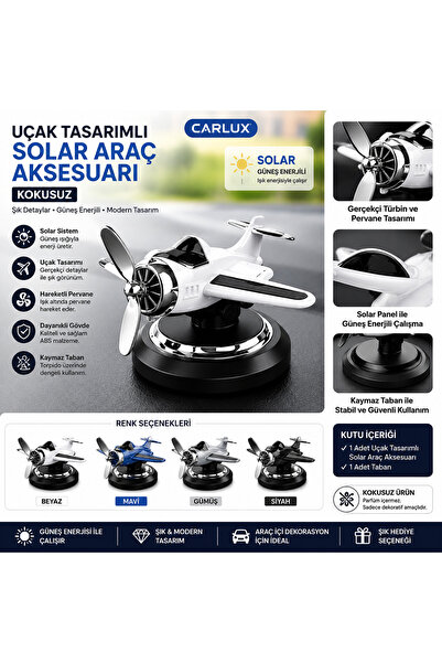 ✈️ UÇAK TASARIMLI SOLAR ARAÇ AKSESUARI