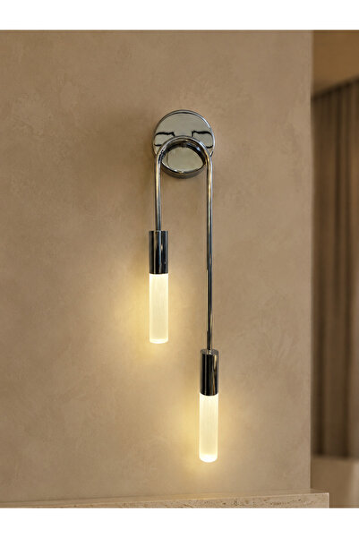 Snikstra Elara Duo Chrome Plated Modern Wall Sconce with 2×3W Daylight Leds -