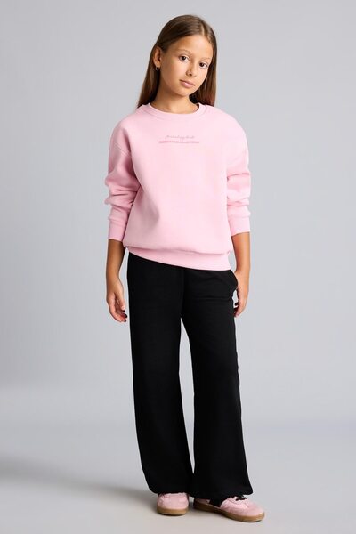 DeFacto Beli Lace-Up Wide Leg Sweatpants Girls I2264A826Au