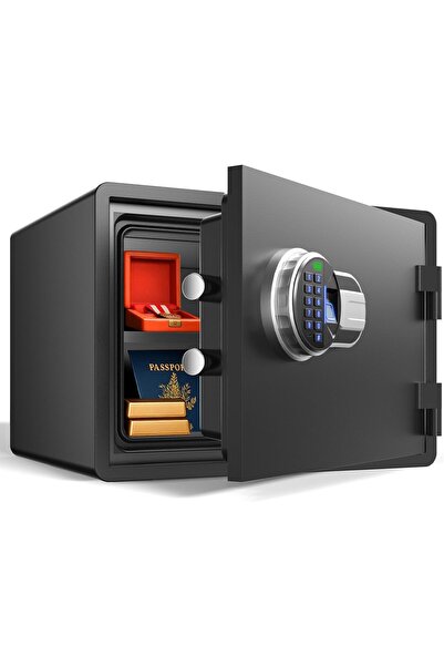 wendlon Fireproof and waterproof biometric safe, Fire proof box for home,offi...