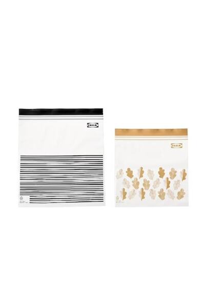 YUPY Set de 50 pungi ziplock, resigilabile, negru/galben YUPY ®