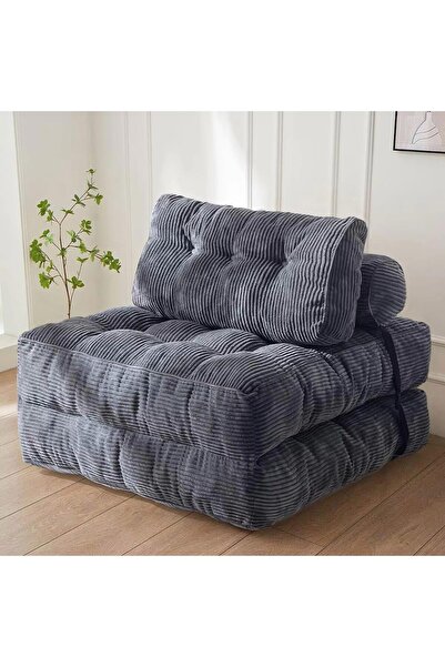Diason Foldable Lazy Sofa Chair with Backrest, Multi-Functional Corduroy Floo...