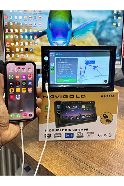 Navigold 7" UNIVERSAL DOUBLE DIN MULTİMEDYA – TÜM ARAÇLARA UYUMLU CARPLAY & A...