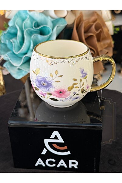 LOKMAN ZÜCCACİYE SHOWROOM Acar Luxury Porcelain Purple Blue Flowered Lowen Mu...