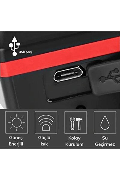 BTL OTOMOTİV Güneş Enerjili Bisiklet Işıklı Korna