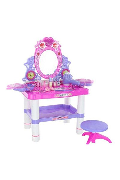 XIANGYU Dressing Table With Mirror And Light Playset 60x32x68cm