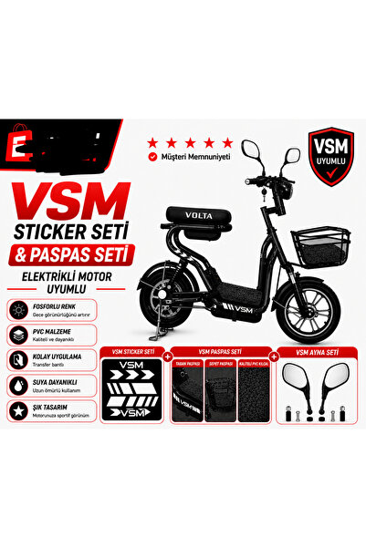 Genel Markalar Volta vsm sticker, paspas ve ayna seti