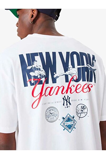 ZAVIXO Oversize New York Yankees Printed T-Shirt – Baseball Themed Large Back...