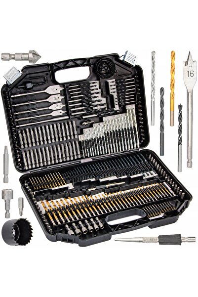 Falon Tech SET COMPLET DE BROAȘTE DE GĂURIT, BITURI PENTRU PIULIȚE, PENTRU GĂ...