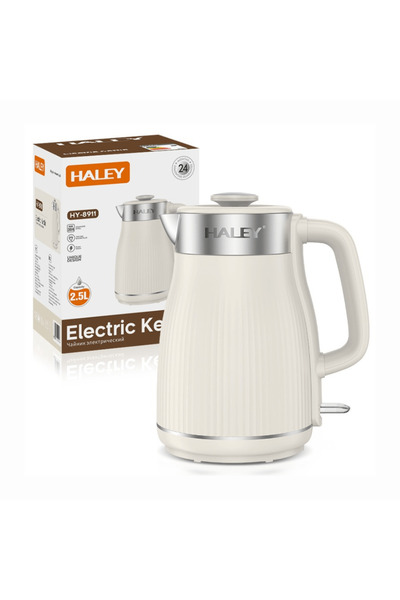 HALEY Fierbător electric din plastic 2.2L, HY-8911, 1800W, Interior din oțel ...