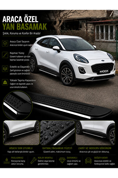 MODxAUTO FORD PUMA 2019+ ARACA ÖZEL YAN BASAMAK A+