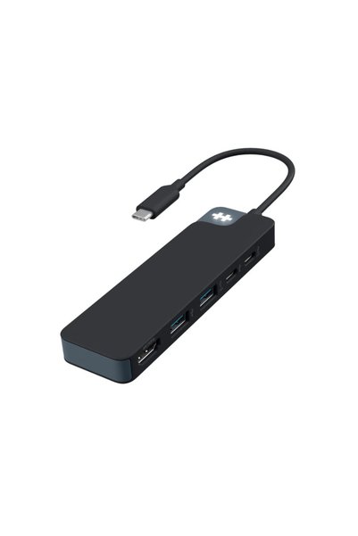 Hyper HyperDrive Flex 5-in-1 USB-C Hub, 100W PD, HDMI 4K/30Hz, 2x USB-A, Black