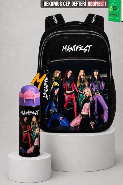 MANİFEST X Dekomus Licensed Hileli Collection School Bag and 600 ml Steel Wat...