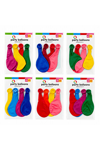 Marsilyan 40 Packs - 4Pcs Small Size Colorful 20cm Party Balloons - 160 Ballo...