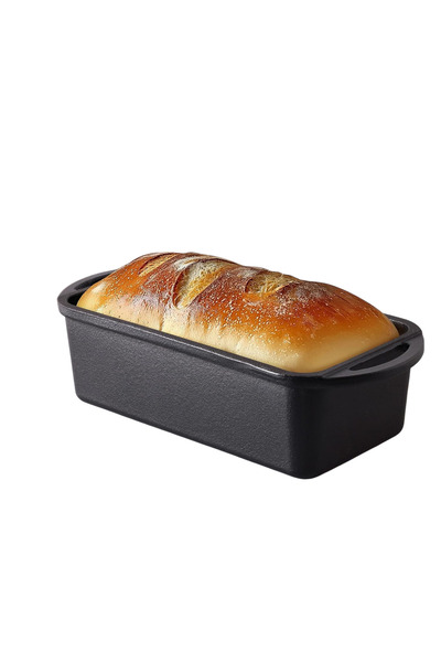 Navaris Tavă de copt, fontă emailată, 26 cm, dreptunghiulară, pentru pâine și...