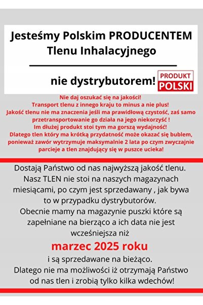 NO BRAND INHALAȚIE DE OXIGEN 15L în CANISTRU + MASCĂ, aerosol O2 99,5% ECOMED...