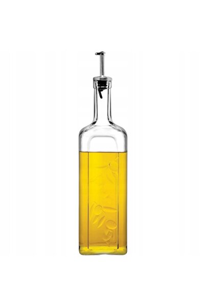 NO BRAND Set de 2 sticle de 1L pentru ulei și oțet, cu dozator, recipient din...