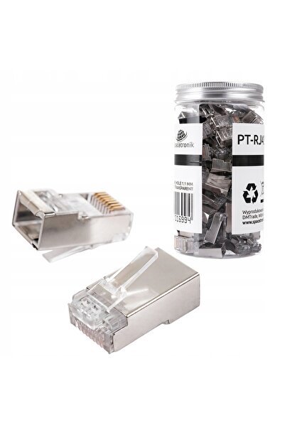 Spacetronik Mufă modulară de trecere Ethernet RJ45 PT-RJ456UT-1 100 bucăți