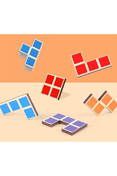 NiceKids Joc logic de coordonare mână-ochi, puzzle cu blocuri Tetris JHTOY-639