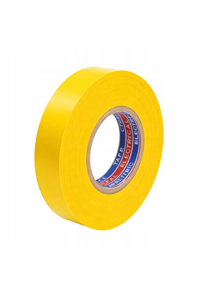 NO BRAND Bandă adezivă PVC impermeabilă, galbenă, cu adeziv puternic, 16mmx30m