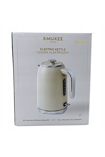 NO BRAND Smukee Fierbător electric vintage 1.7L 1850-2200W Crem