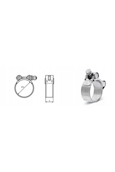 NO BRAND Colier de furtun cu sârmă de strângere GBS W4 304-317 Inox