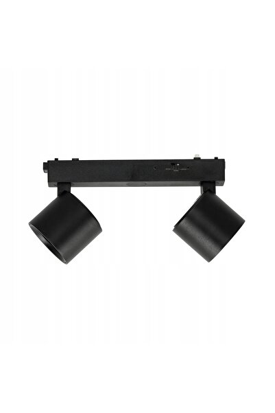 NO BRAND Proiector pe șine magnetice, corp de iluminat LED 2x7W, 24 3CCT, negru