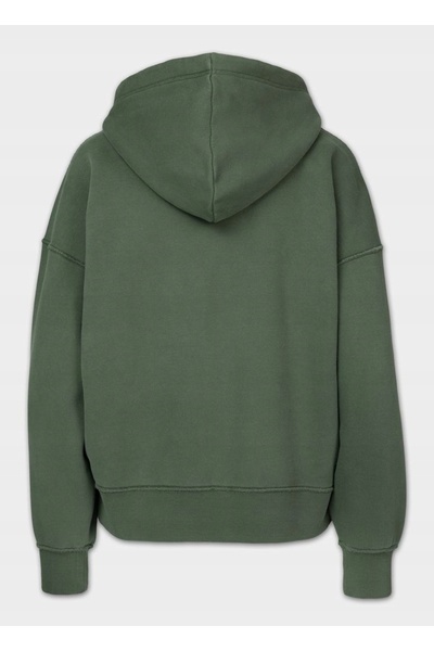 NO BRAND Hanorac de damă Pitbull, verde închis, din bumbac, cu glugă, M/L