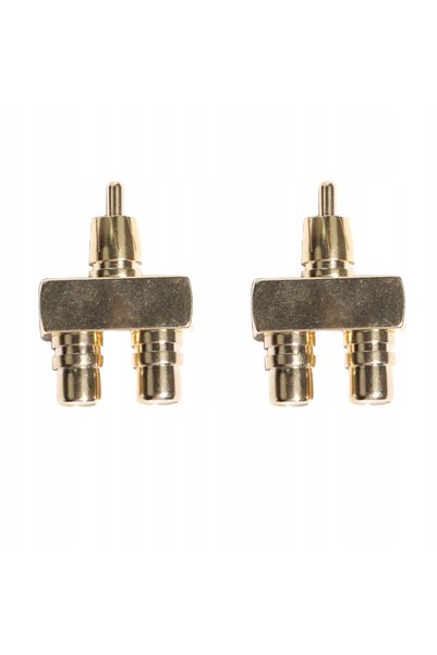 NO BRAND ADAPTOR SPLITTER 1RCA - 2RCA TIP Y CINCH NAKAMICHI