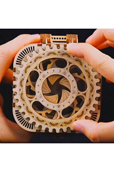 Robotime Puzzle din lemn, model cufăr de comori