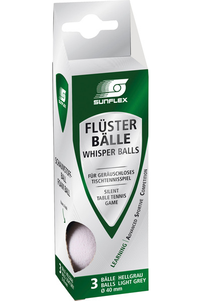 sunflex sport Μπαλάκια Ping Pong Sunflex Whisperballs 3 Τεμάχια Λευκό