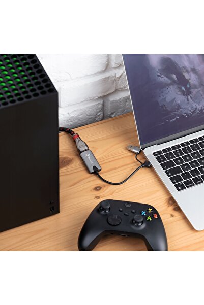 NO BRAND Capturator video HDMI 2 în 1, înregistrator de imagine 4K, OBS, plac...